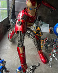 91 Iron Man Inspired Recycled Metal Art Sculpture - Xformerz