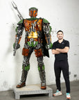 91 Mandalorian Inspired Recycled Metal Art Sculpture - Xformerz