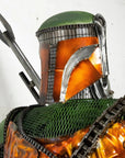 91 Mandalorian Inspired Recycled Metal Art Sculpture - Xformerz