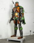 91 Mandalorian Inspired Recycled Metal Art Sculpture - Xformerz