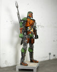 91 Mandalorian Inspired Recycled Metal Art Sculpture - Xformerz