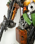 91 Mandalorian Inspired Recycled Metal Art Sculpture - Xformerz