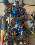 91" Optimus Prime Inspired Recycled Metal Art Sculpture - Xformerz