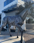 96" Large Horse Recycled Metal Sculpture - Xformerz