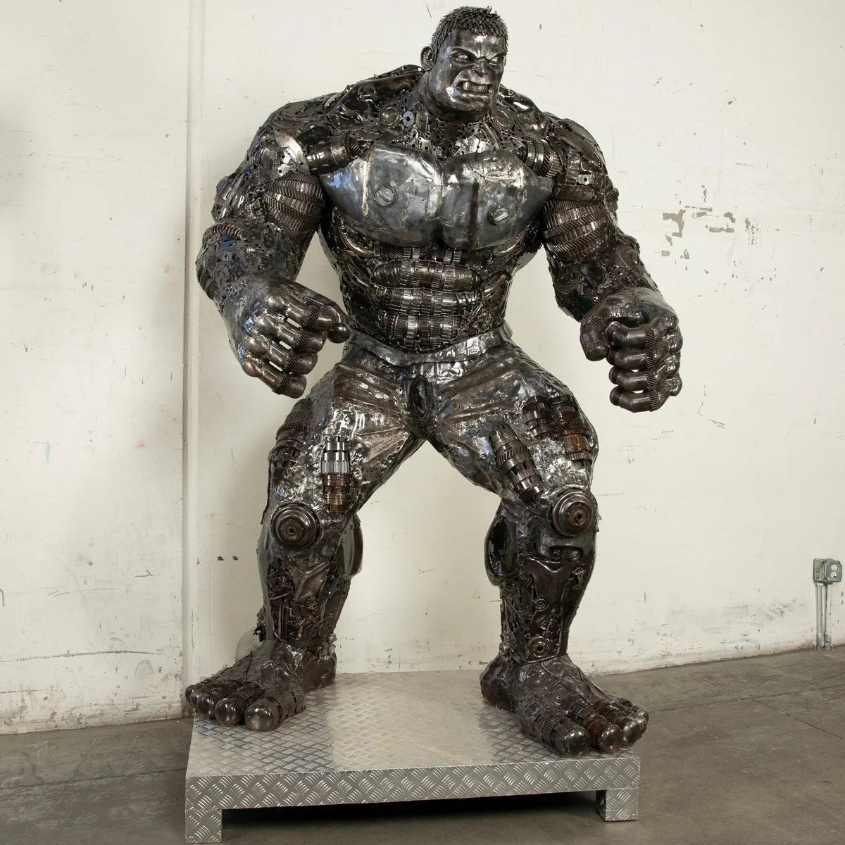 99" Hulk Inspired Recycled Metal Art Sculpture - Xformerz