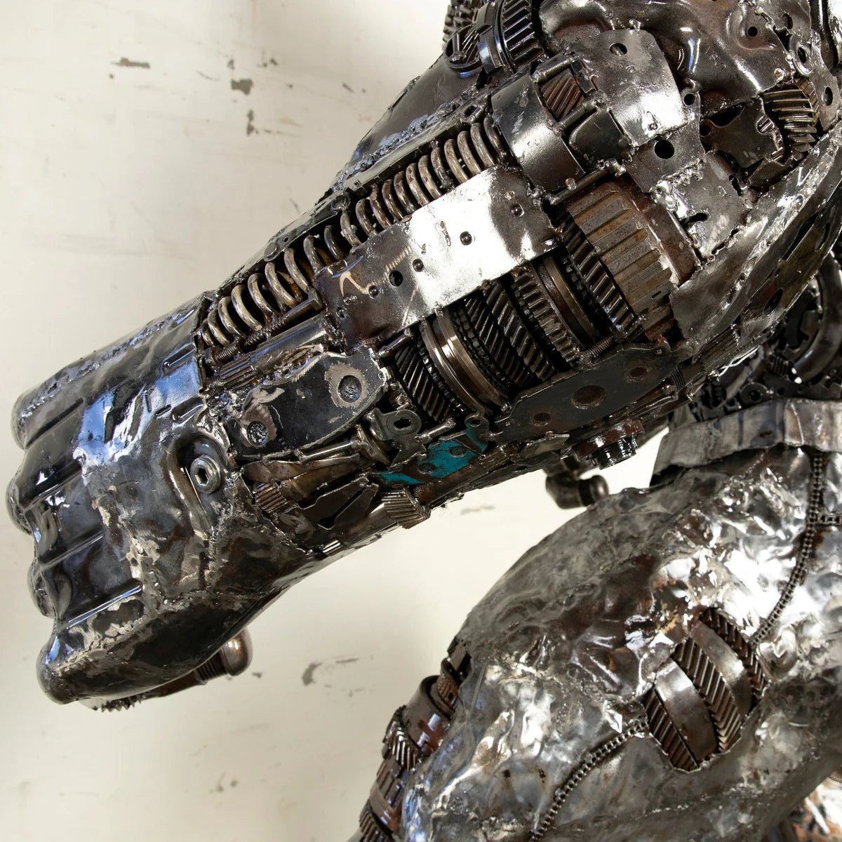 99&quot; Hulk Inspired Recycled Metal Art Sculpture - Xformerz