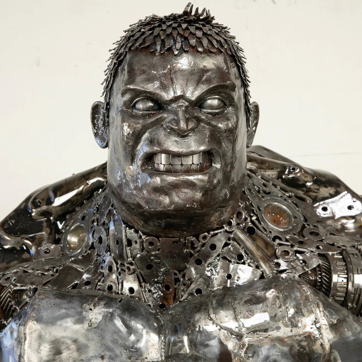 99" Hulk Inspired Recycled Metal Art Sculpture - Xformerz