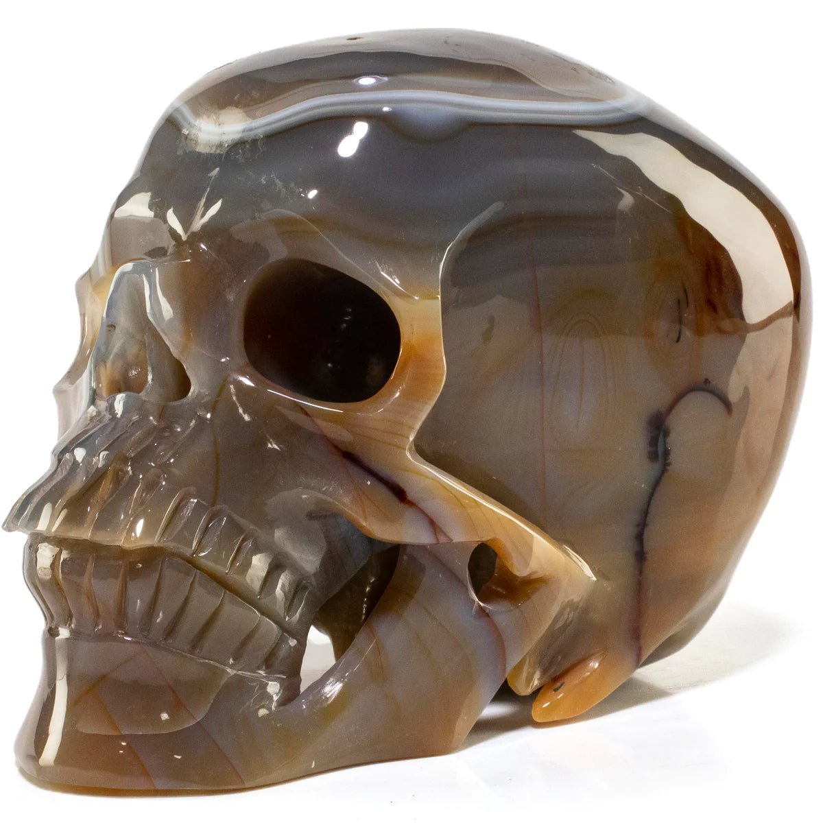 Agate Skull Carving 7 3,219g - Xformerz