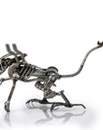 Alien Crouched Inspired Recycled Metal Sculpture - Xformerz