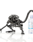 Alien Crouched Inspired Recycled Metal Sculpture - Xformerz