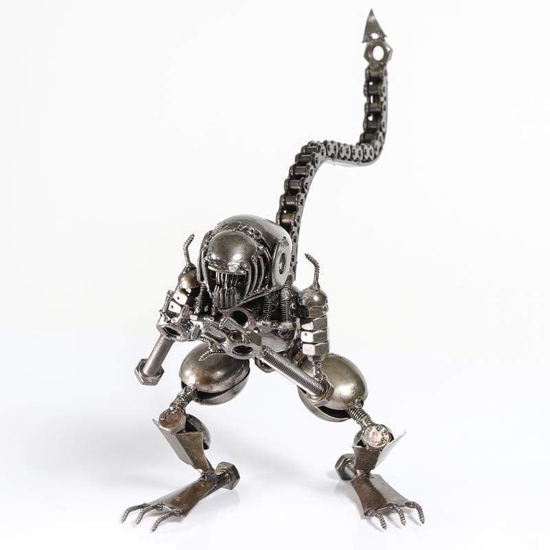 Alien Inspired Recycled Metal Sculpture - Xformerz