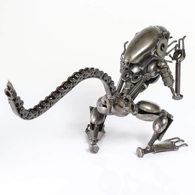 Alien Inspired Recycled Metal Sculpture - Xformerz