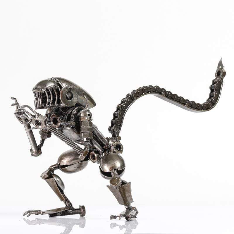 Alien Inspired Recycled Metal Sculpture - Xformerz