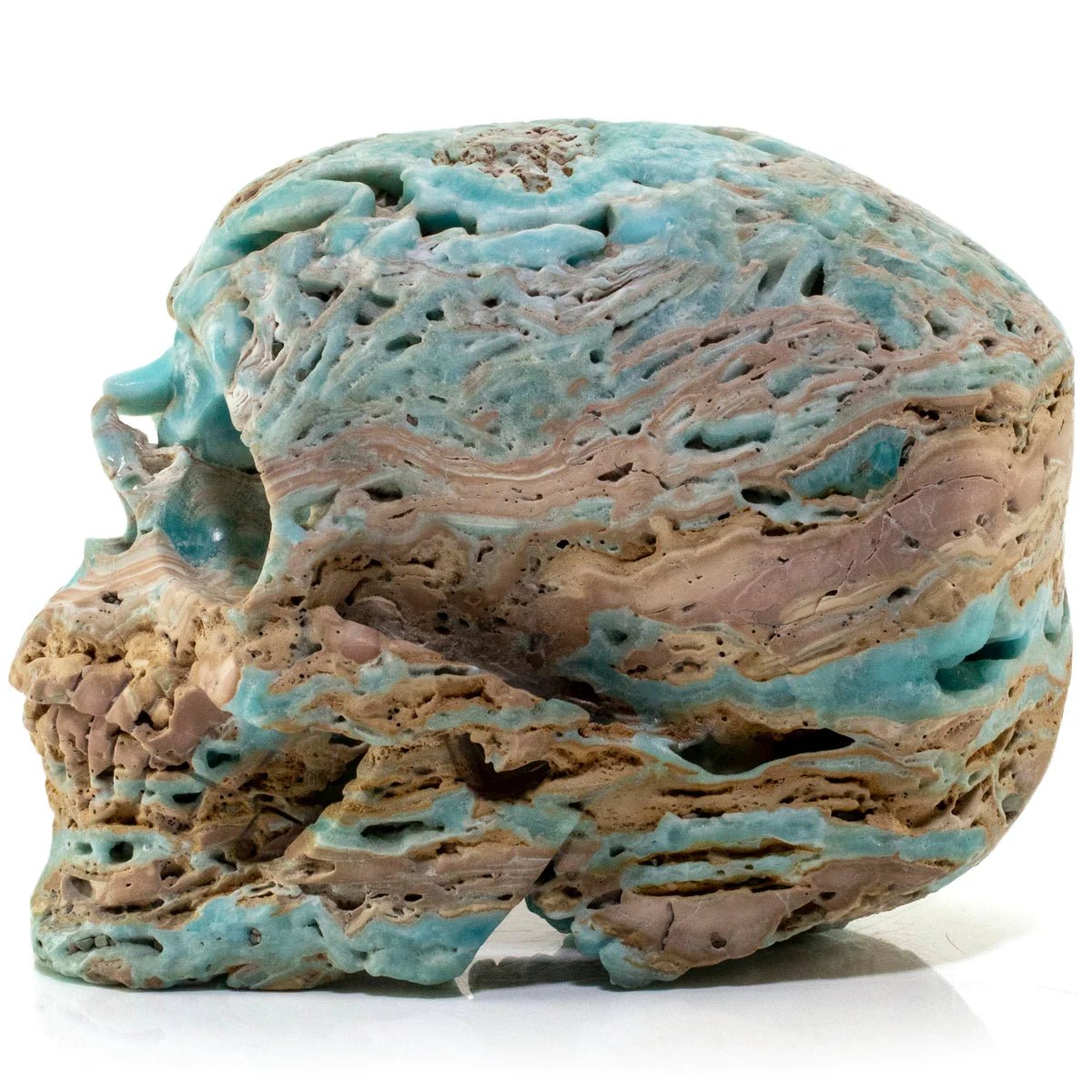 Amazonite Skull Carving 9 7,300g - Xformerz