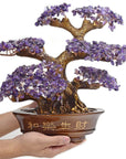 Amethyst Bonsai Tree of Life with 1,251 Natural Gemstones - Xformerz