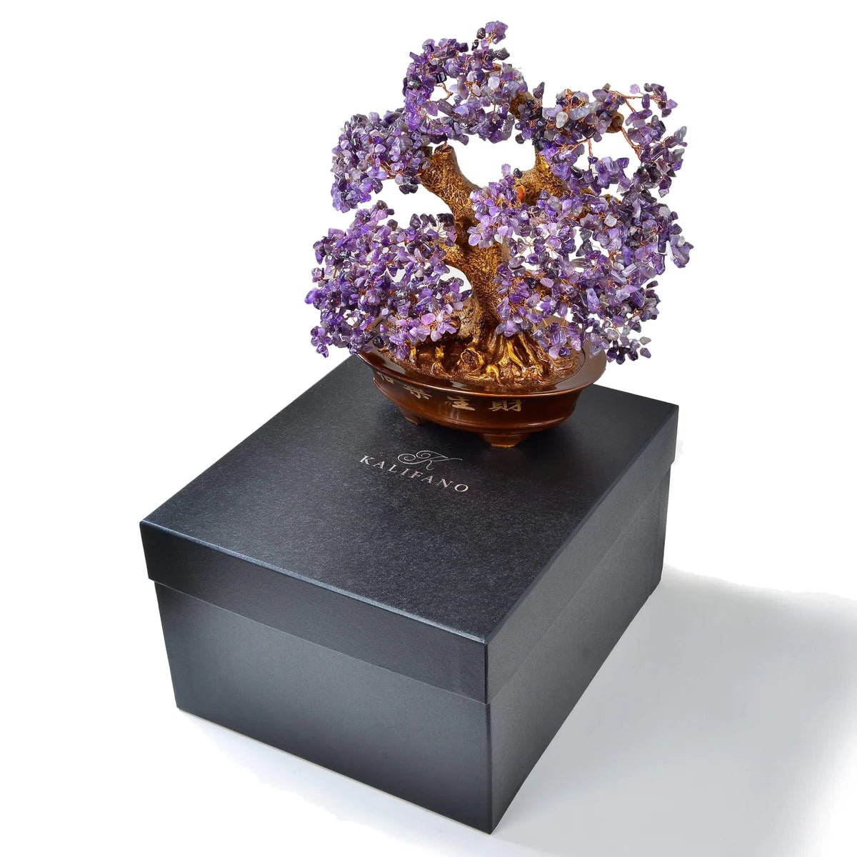 amethyst bonsai tree Amethyst Bonsai Tree of Life with 1,251 Natural Gemstones – Xformerz