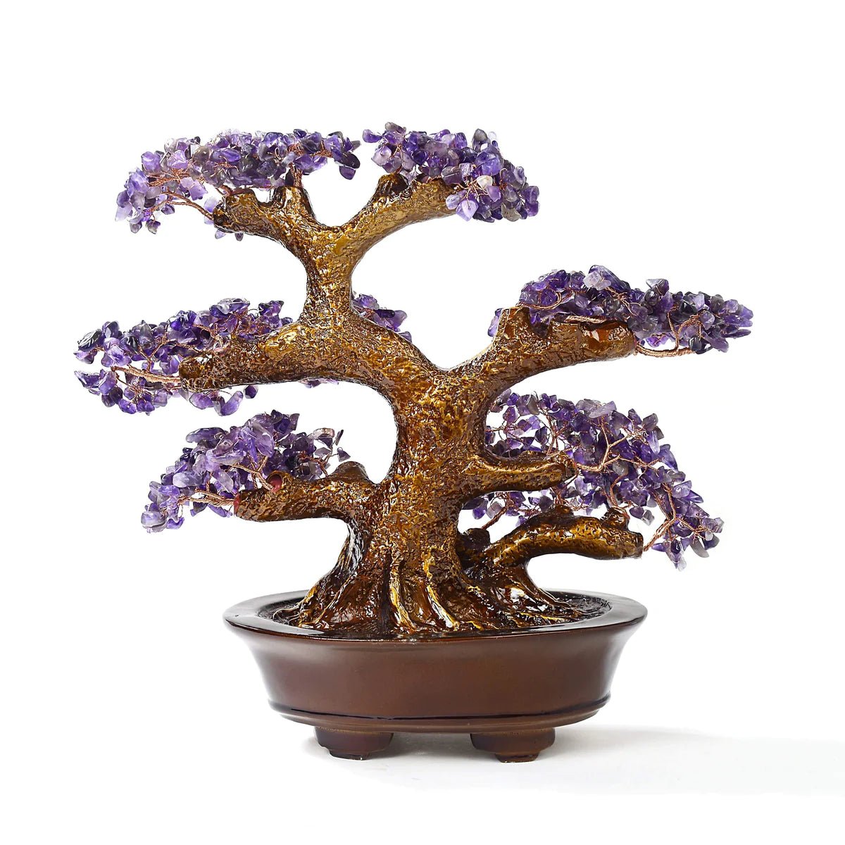 Amethyst Bonsai Tree of Life with 1,251 Natural Gemstones - Xformerz