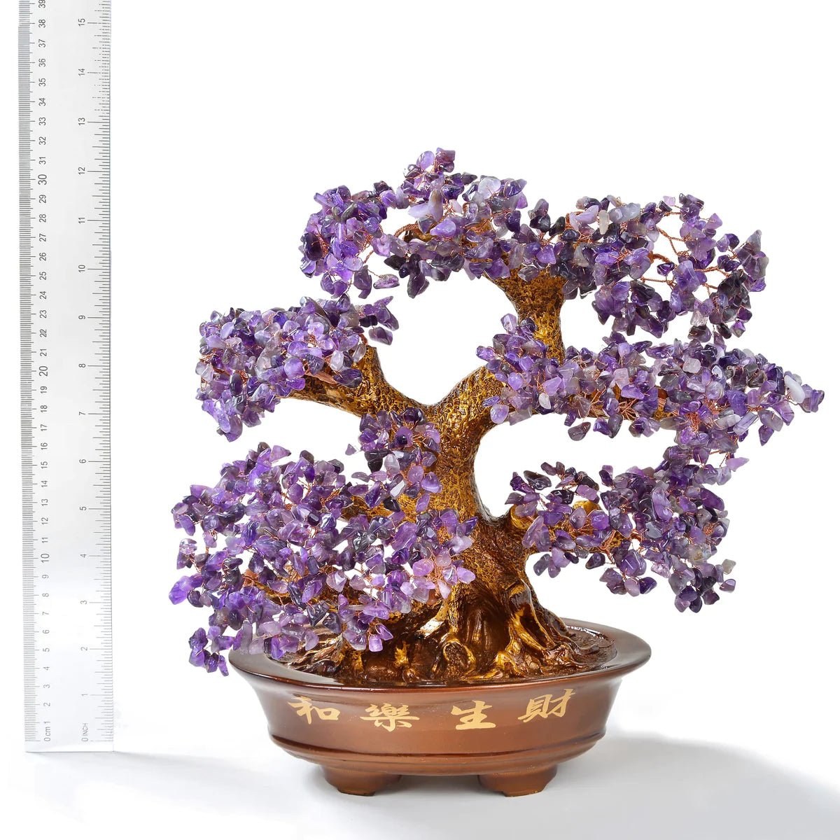 Amethyst Bonsai Tree of Life with 1,251 Natural Gemstones - Xformerz