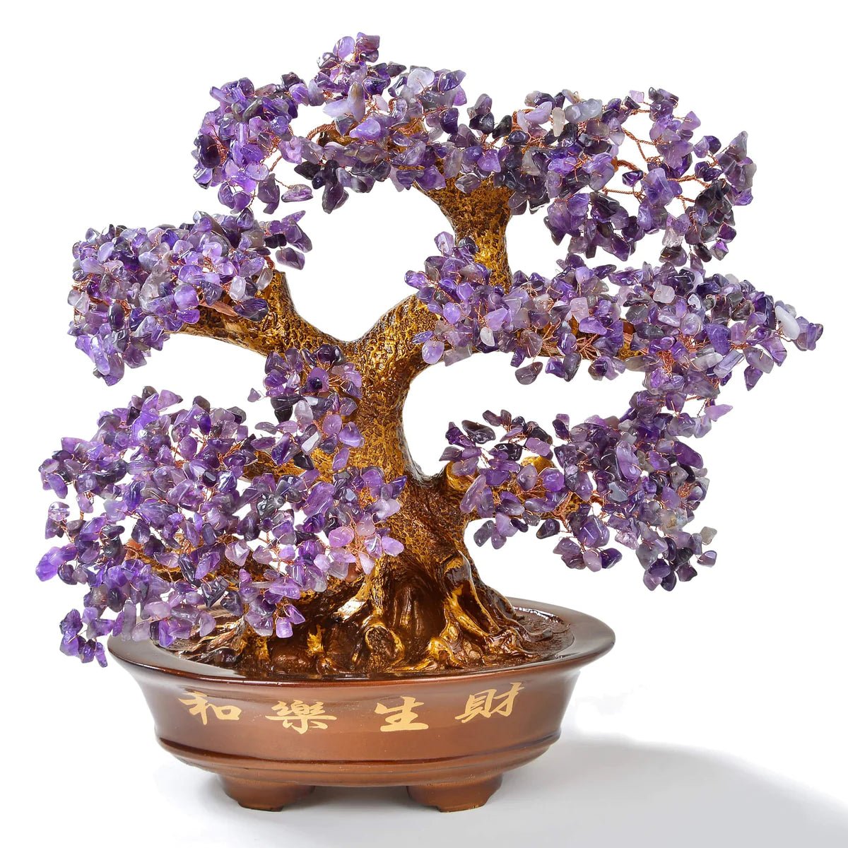 Amethyst Bonsai Tree of Life with 1,251 Natural Gemstones - Xformerz