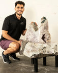 Amethyst Geode Seat Chair - 37 in. 673 lbs - Xformerz