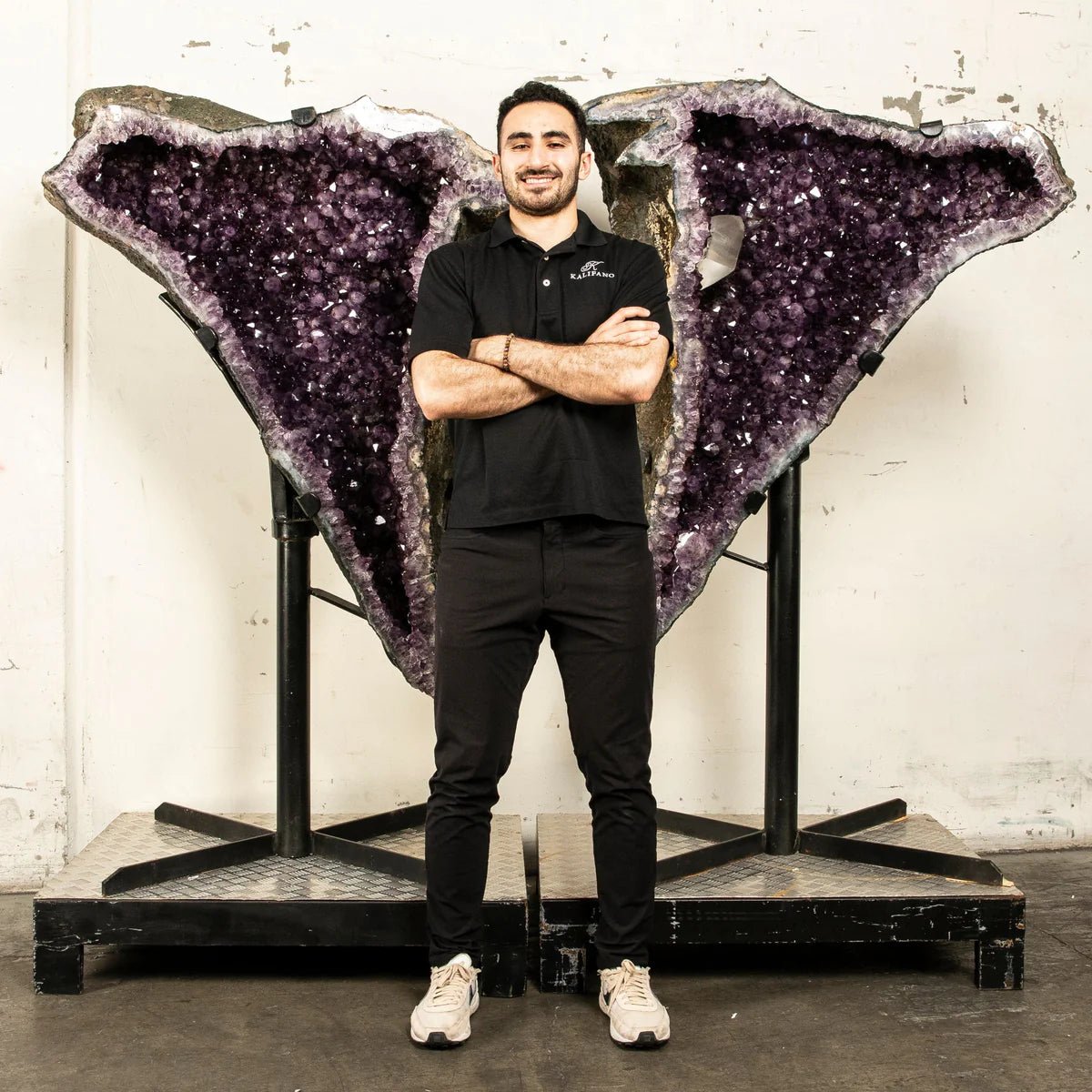 Amethyst Geode Wings Pair - 67 in. 474 lbs - Xformerz