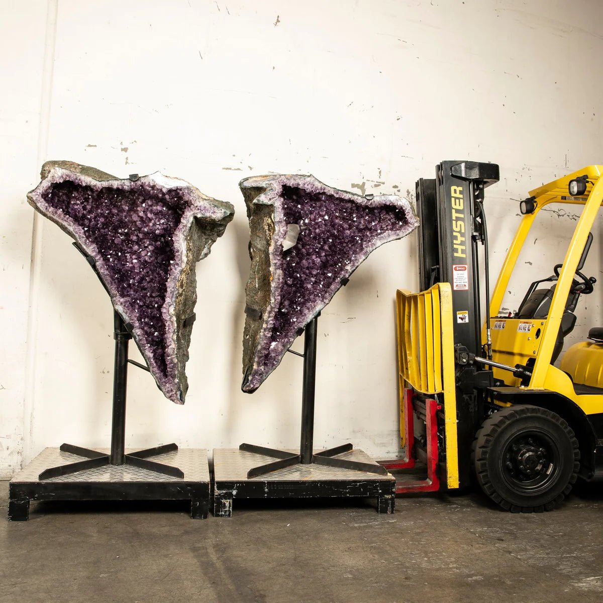 Amethyst Geode Wings Pair - 67 in. 474 lbs - Xformerz