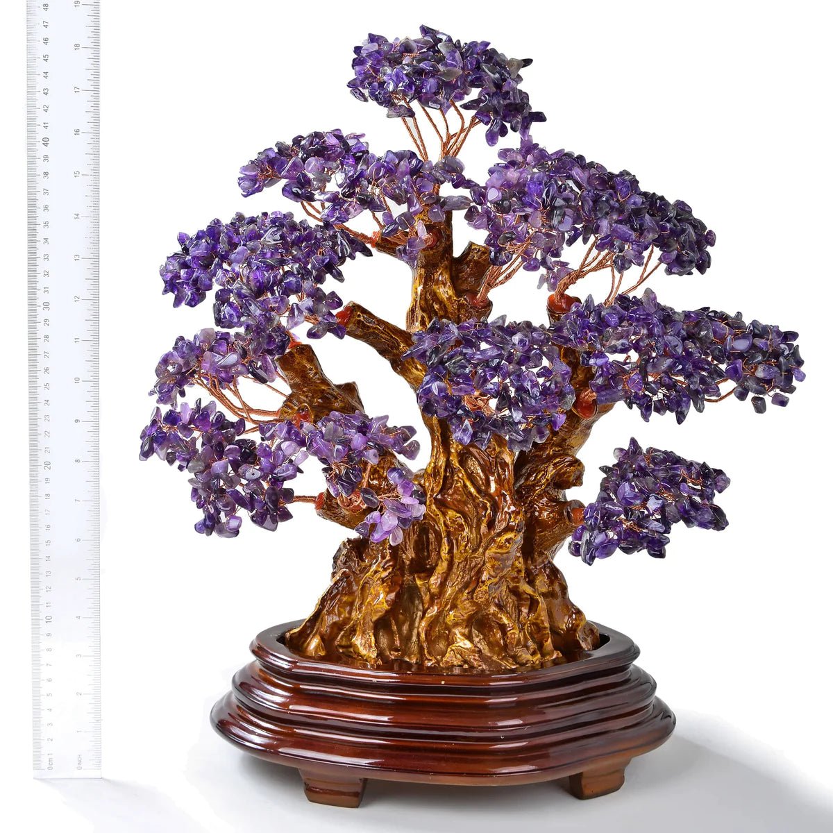 Amethyst Tree of Life Centerpiece with over 2,000 Natural Gemstones - Xformerz