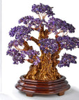 Amethyst Tree of Life Centerpiece with over 2,000 Natural Gemstones - Xformerz