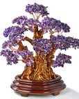 Amethyst Tree of Life Centerpiece with over 2,000 Natural Gemstones - Xformerz