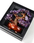 Amethyst Tree of Life with 360 Natural Gemstones - Xformerz