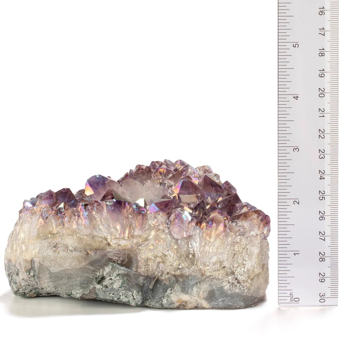 Angel Aura Borealis Amethyst Geode Tealight Candle Holder - Xformerz