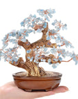 Aquamarine Tree of Life with 360 Natural Gemstones - Xformerz