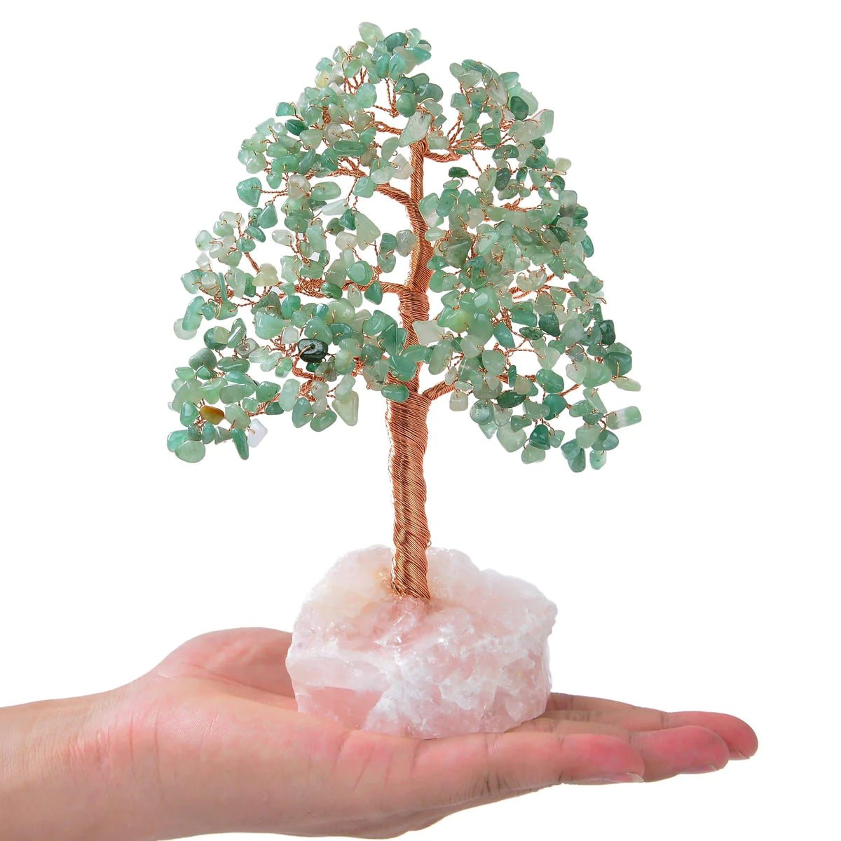 Aventurine Bonsai Tree of Life with 414 Crystals - Xformerz