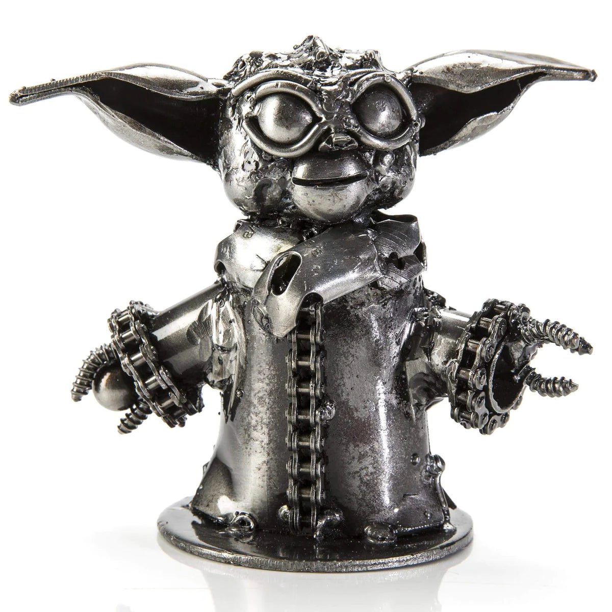 Baby Yoda Inspired Recycled Metal Sculpture - Xformerz