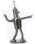 Bender Inspired Recycled Metal Sculpture - Xformerz