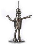 Bender Inspired Recycled Metal Sculpture - Xformerz