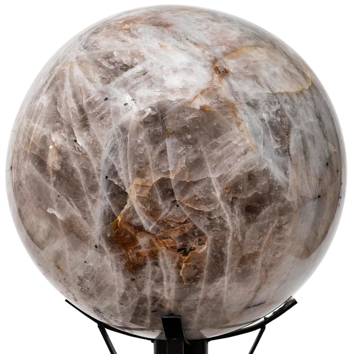 Black Tourmaline and Quartz Sphere - 1,031 lbs / 28" diameter - Xformerz