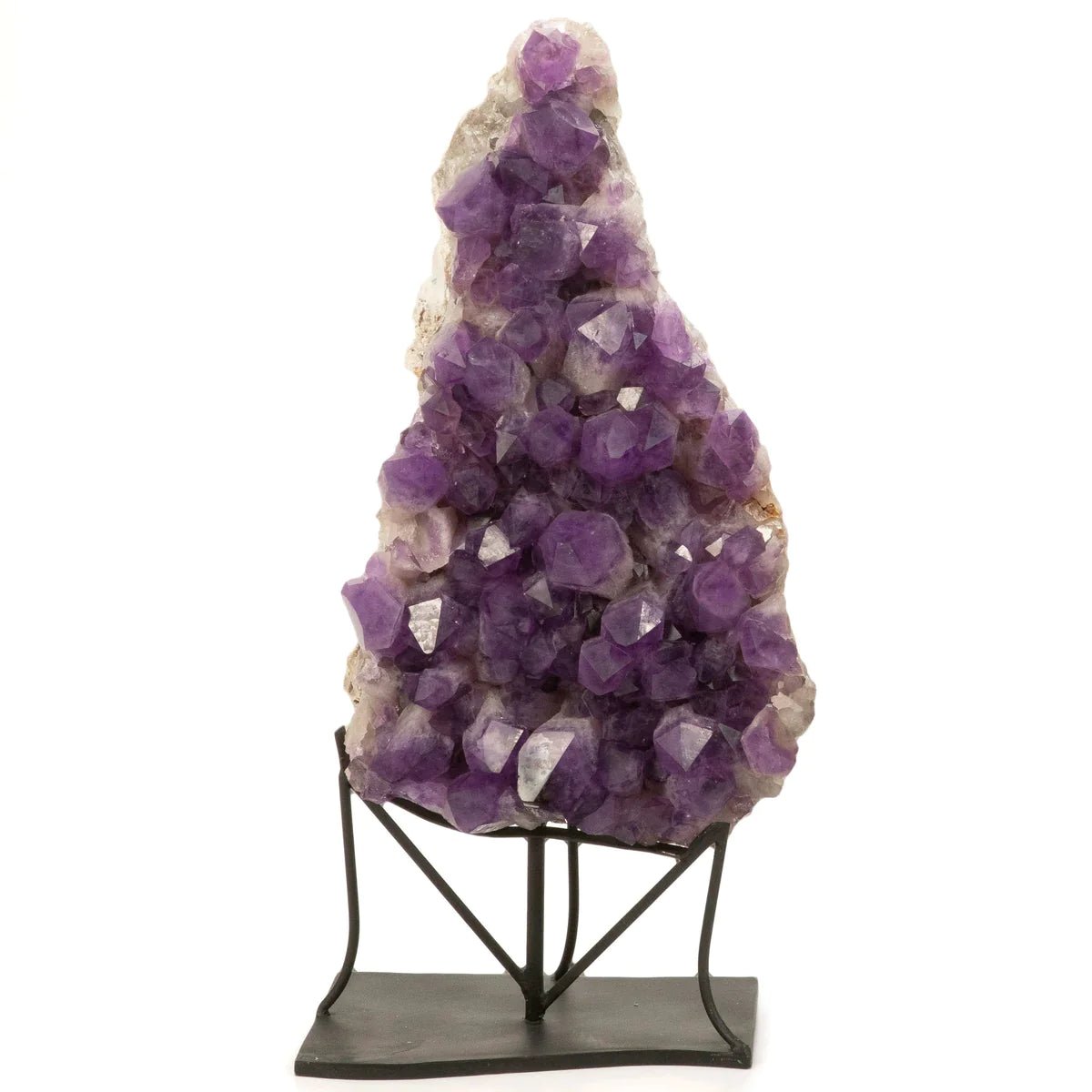 Bolivian Amethyst Point Cluster on Custom Stand - 43 107 kg - Xformerz