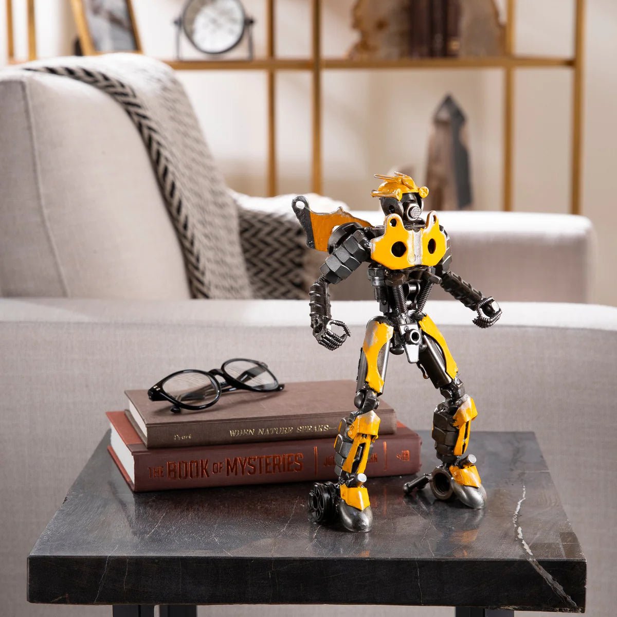 BumbleBee Inspired Recycled Metal Sculpture - Xformerz