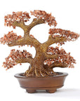 Carnelian Bonsai Tree of Life with 1,251 Natural Gemstones - Xformerz