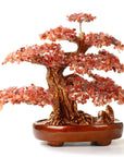 Carnelian Bonsai Tree of Life with 1,251 Natural Gemstones - Xformerz