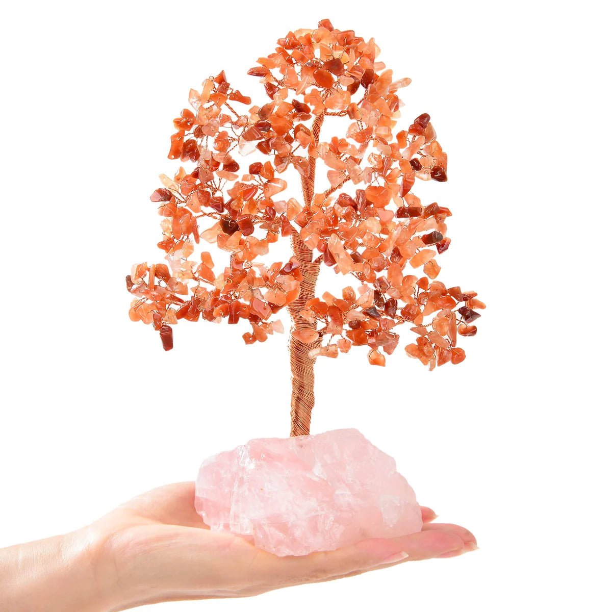 Carnelian Bonsai Tree of Life with 414 Crystals - Xformerz