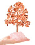 Carnelian Bonsai Tree of Life with 414 Crystals - Xformerz