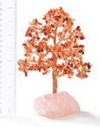 Carnelian Bonsai Tree of Life with 414 Crystals - Xformerz