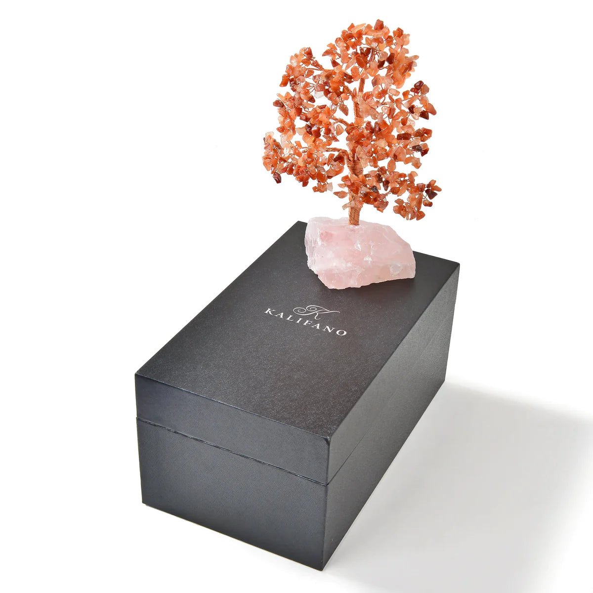 Carnelian Bonsai Tree of Life with 414 Crystals - Xformerz