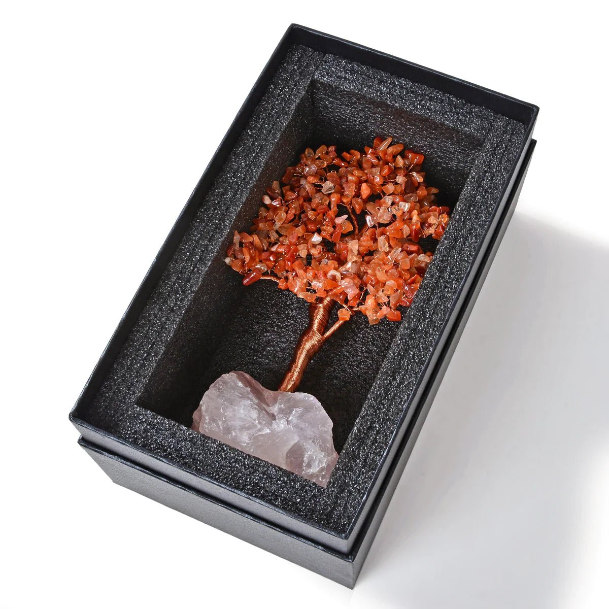 Carnelian Bonsai Tree of Life with 414 Crystals - Xformerz