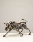 Charging Bull Inspired Recycled Metal Art Sculpture - Xformerz