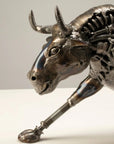 Charging Bull Inspired Recycled Metal Art Sculpture - Xformerz