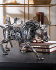 Charging Bull Inspired Recycled Metal Art Sculpture - Xformerz