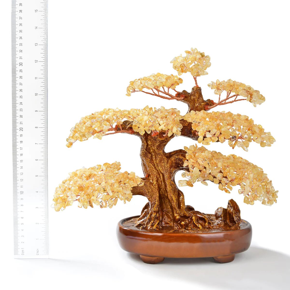 Citrine Bonsai Tree of Life with 1,251 Natural Gemstones - Xformerz